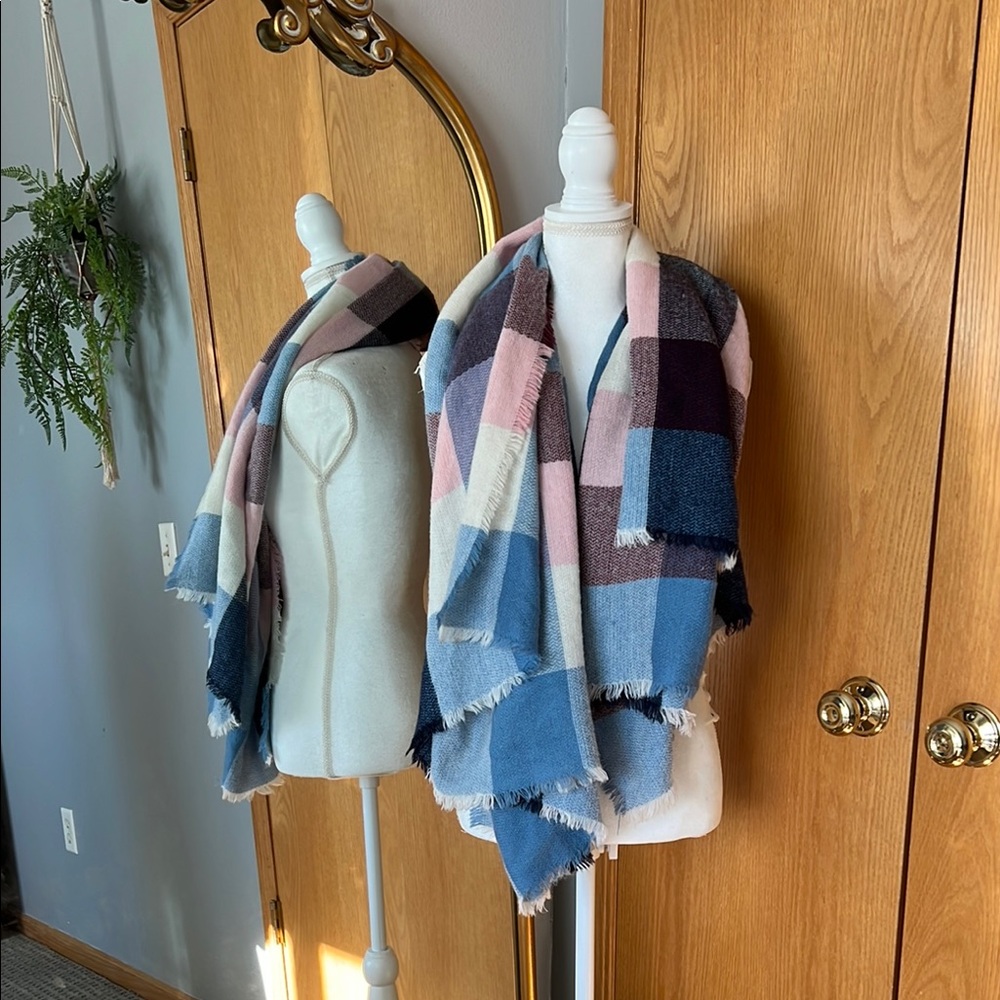 Plaid Multicolor Scarf